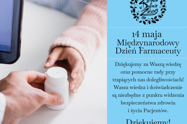 14 maja – Międzynarodowy Dzień Farmaceuty